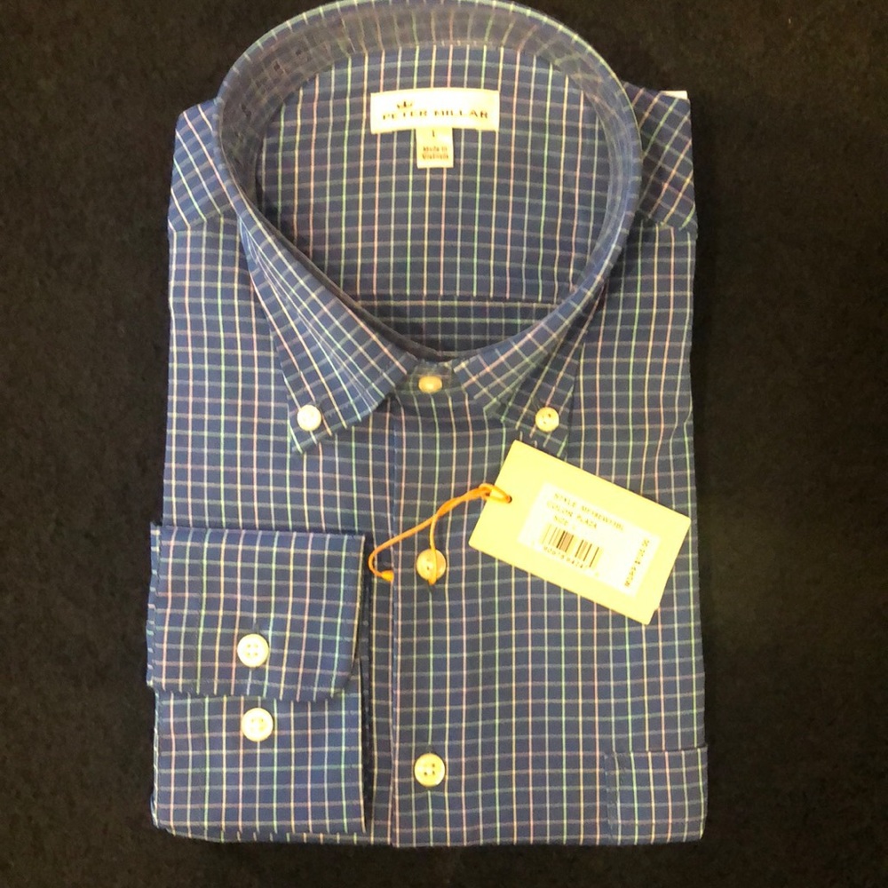 NWT Peter Millar Crown Finish Button Down